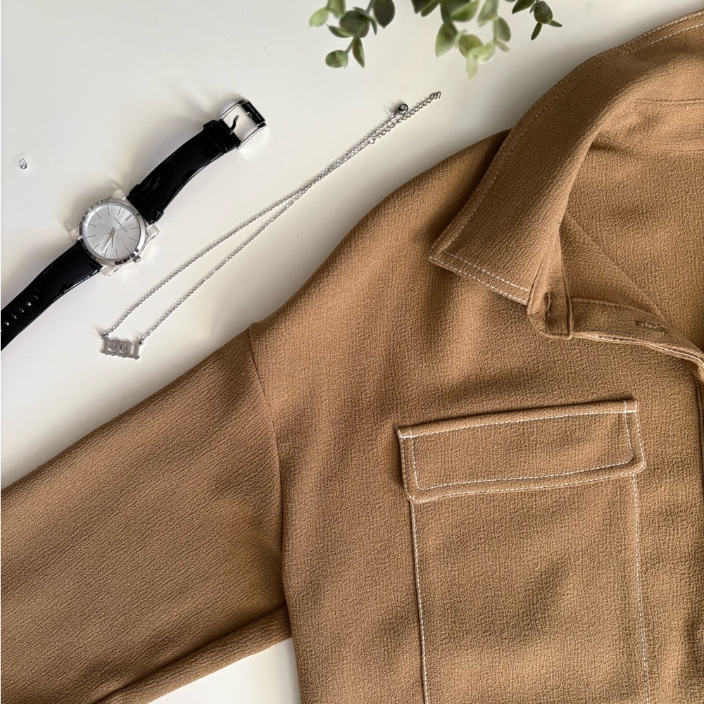 OAK + FORT cropped blouse